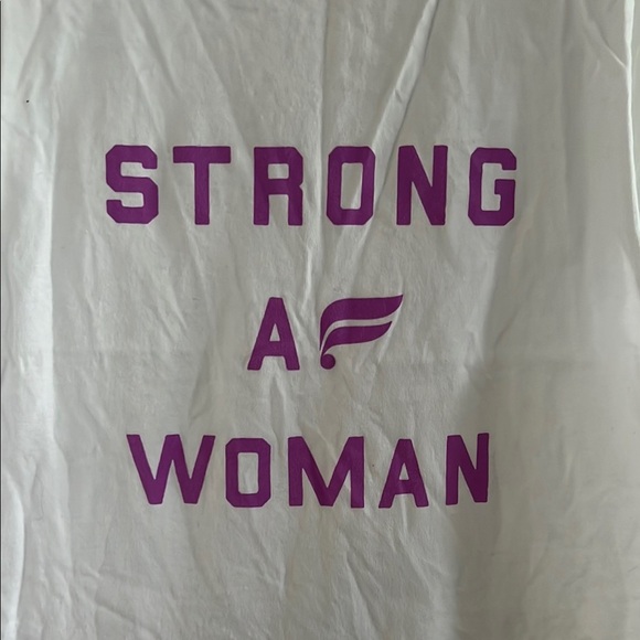 Fabletics White Sleeveless Top with Pink Print - Picture 2 of 4